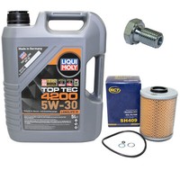 MotoröL Set 5W-30 5 Liter + ÖLfilter SH 409 + Schraube FüR BMW 3Er 5Er Z3 E36