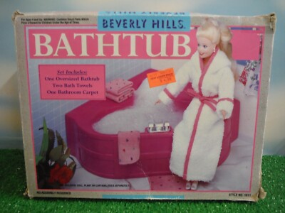 1994 BEVERLY HILLS BARBIE DOLL SIZE BATHTUB *NEW BUT READ*