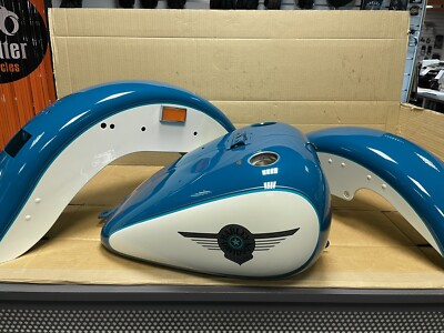 Harley Davidson Fat Boy FLSTF Carburetor Paint Set Real Teal