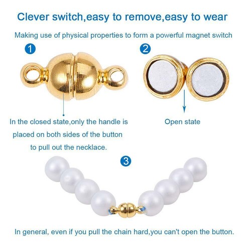 100 Random Brass Magnetic Clasps Smooth Oval Nickel Free Converter Closure 11mm - Picture 6 of 7