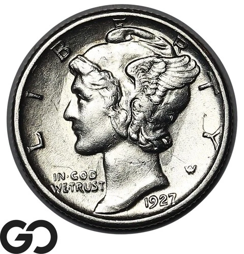1927-S Mercury Dime, Brilliant Uncirculated Better Date