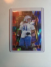 2025 Panini Select -  Tyleik Williams #169 Red & Blue Shock Prizm (RC)
