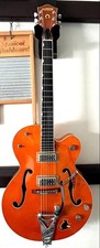 Chitarra elettrica acustica Gretsch G6120-SSLVO 2005 arancione con custodia rigida