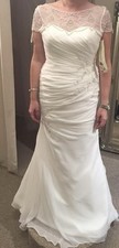 Ronald Joyce Ivory Wedding Dress Size 12
