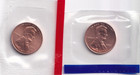 2003 P & D Lincoln Memorial Penny 1c 2Coins Set Mint in Cello #2026 — photo 4