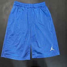 Jordan Boys Royal Blue Mesh Basketball Shorts Size L 12-13 Years