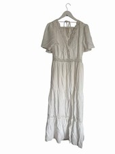 Urban Outfitters White Dress Kiss The Sky Montauk Crinkle New RRP £65 Size XXL 