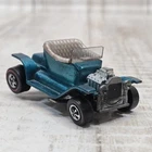 Hot Wheels Redline Original 1967 Hot Heap Aqua Blue & Tan Interior - Wheels Bent