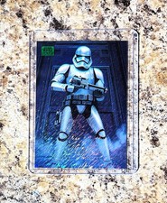 2025 TOPPS CHROME STAR WARS GALAXY STORMTROOPER GREEN SHIMMER REFRACTOR #ED /199