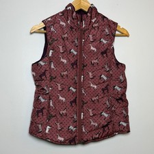 Ariat Mädchen Bella Wende Thermo Puffer Weste Wild Ginger Ponys Jugend XL