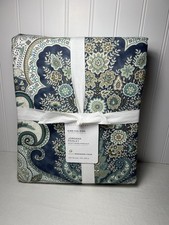 Pottery Barn Jordana Paisley Percale Duvet Cover King/Cal. King