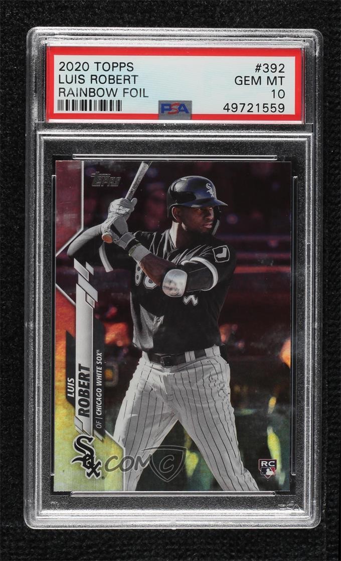 2020 Topps Rainbow Foil Luis Robert #392 PSA 10 GEM MT 05k9