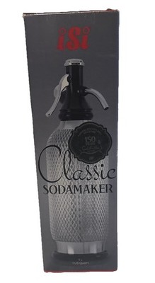 ISI Classic Sodamaker Stainless Steel 1Qt Soda Siphon, Made In Austria