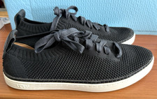 UGG Women's Black Sydney Lace Up Knit Sneakers Shoes Size 7 Excellent