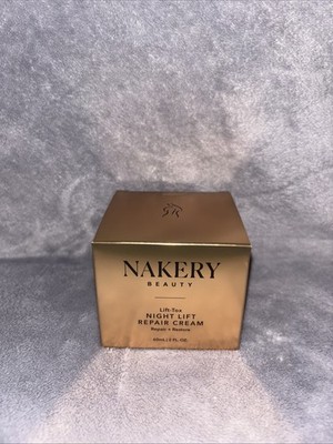 Nakery Beauty Lift-Tox Night Lift Repair Cream overnight moisturizer, New-Sealed