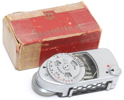 Leitz Leica Leica-Meter MC chrome lightmeter in red makers box