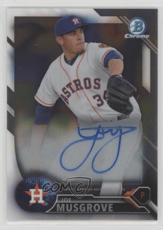 2016 Bowman Chrome Prospects Auto Joe Musgrove #CPA-JMU Auto b5f
