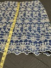 LOFT Embroidered Shift Skirt Women's Size 14 Blue Lined Scalloped Mini — photo 4