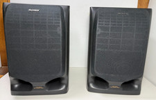 Sony Model SS-H605 Bookshelf Speakers Three Way Black 6 Ohm