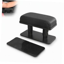 Car Armrest Pad, Adjustable Height Left Elbow Support Pad, Black