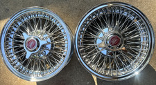 Rare Vintage Electrofuse 15x6 Wire Spoke Rim Pair 5x4-12 5x4-34 Lug Read