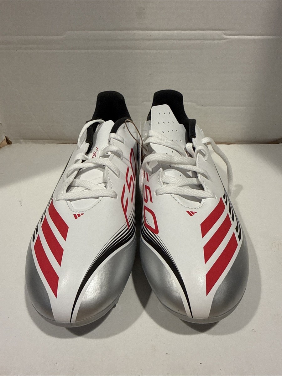 Adidas F50 Club FG MG Messi Prestig10 Cleats White Silver Pink