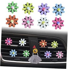 8 Pcs Daisy Air Vent Clips, Cute Flower Car Air Fresheners Vents Clips Car