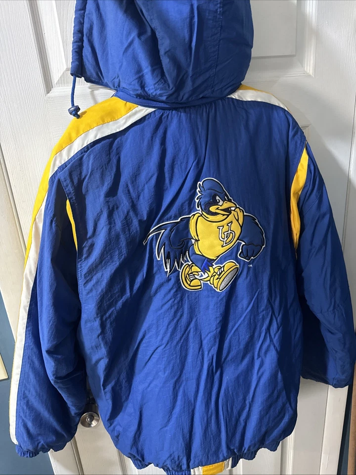 Vintage STARTER Puffer Jacket XL University of Delaware Blue Hens - Image 3 of 4