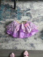 Disney Princess Rapunzel Child Small 4-6 Sequin Skirt Taffeta Tulle Purple