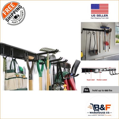 Versatile Heavy Duty Tool Storage Rack - 13 PCS Garage Wall Organization System