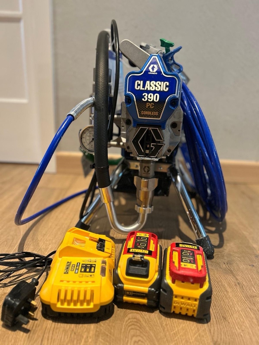 390 Pc Airless Dewalt Graco 390 Cordless Paint Sprayer 2x 6Ah