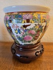 CHINESE PORCELAIN PLANTER FLOWER POT-small Jardiniere Antique Famille Rose — photo 2