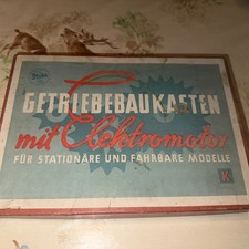 Staba  Metallbau-Kasten - Elektomechanischer Getriebekasten -  Baukasten DDR Ost