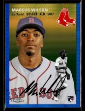 2023 Topps Chrome Platinum #24 Marcus Wilson Blue Prism Refractors Rookie Card. rookie card picture