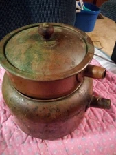 Double copper boiler. Vintage.  Unknown manufacturer.