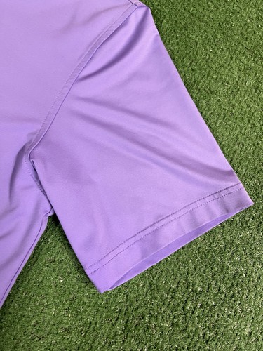 Peter Millar Summer Comfort Polo Shirt Purple Short Sleeve Golf Mens Medium - Picture 3 of 10