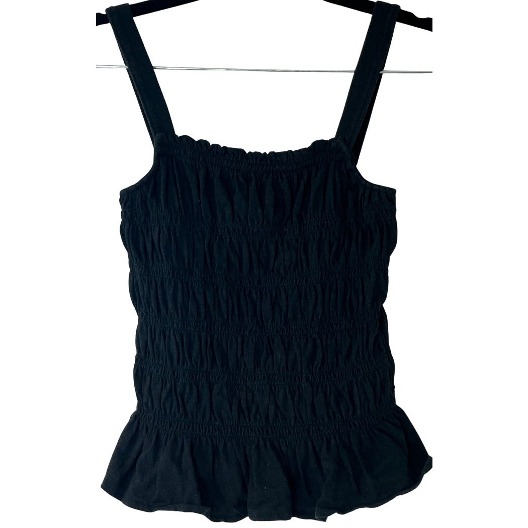 Universal Thread Black Scalloped Stretch Sleevele… - image 1