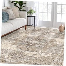 Washable 5x7 Area Rugs - Large Rugs for Living Room Stain Resistant Carpet