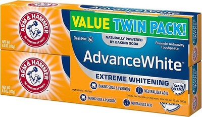 2x Arm and Hammer Advance White Zahnpasta Aufhellung Fresh Mint 170 g