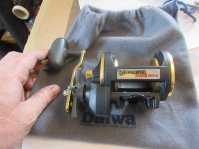 A1 unused daiwa sealine X30SHA X30 SHA multiplier sea fishing reel + bag RHW