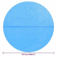Poolabdeckung Blau 417 Cm Pe