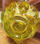 Boyd Art Glass Vaseline MINI PITCHER CREAMER from Early 2000's — photo 4