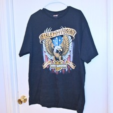 Harley-Davidson mens size XL Black eagle front with Barnetts el paso , TX