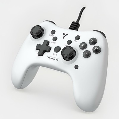 2026 NEU Gaming Controller 2.0 USB Wired Gamepad Weiß für Android + PC Windows