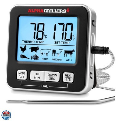 Meat Thermometer Digital - Kitchen Oven Thermometer for Cooking Food, Grillin...