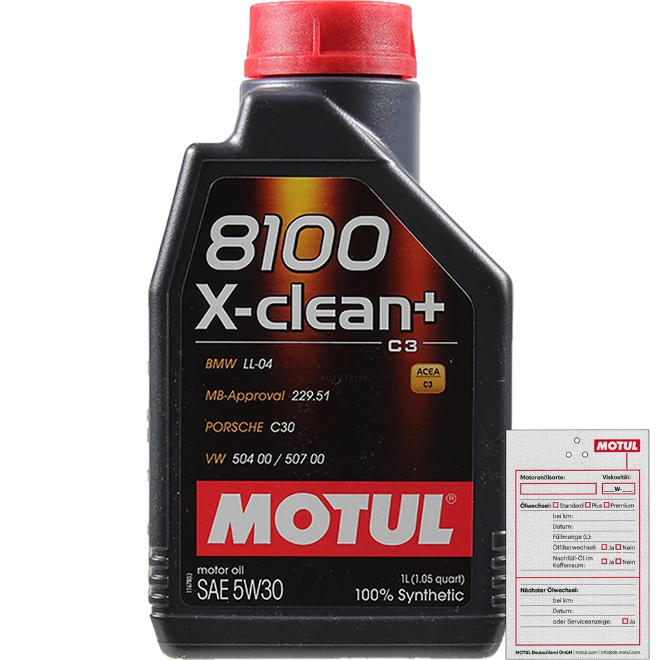 MAHLE Inspection Set 6 L Motul 8100 X-Clean+ 5W-30 Pour VW Bora 1.6 FSI - Photo 2/4