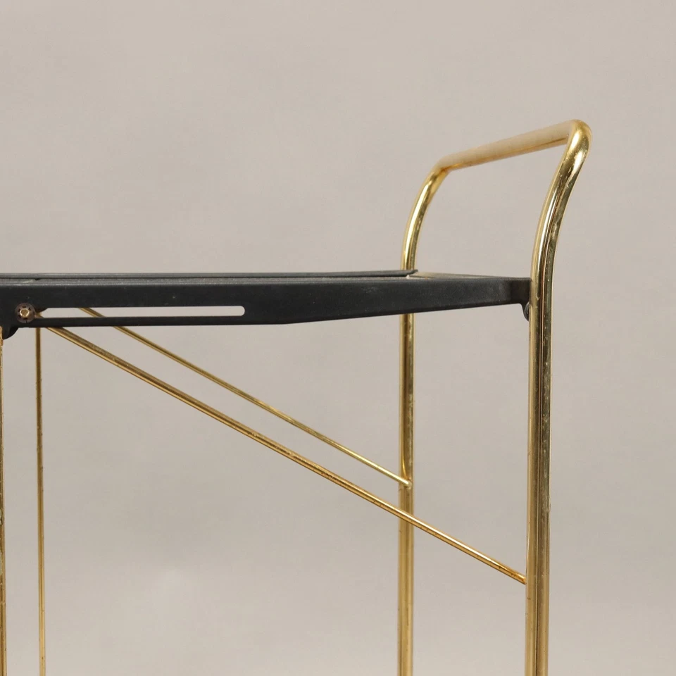 Carro de servir plegable vintage años 80 metal Italia Foto 4 de 4