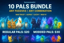 palworld 10 pal bundle modded or custom