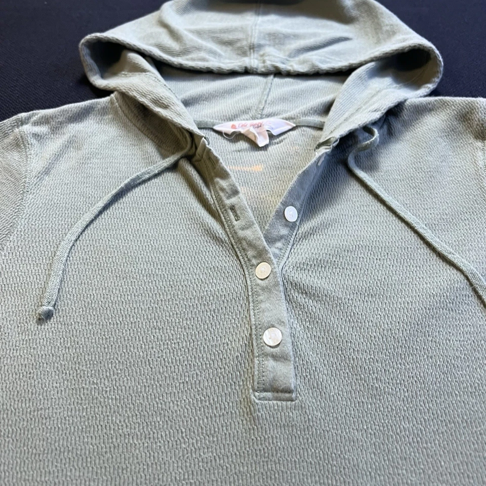 Винтажная женская вязаная толстовка с капюшоном Polo Jeans Ralph Lauren Цвет зеленый Размер Medium - Изображение 4 из 4