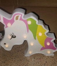 Unicorn Battery Powered Decorative LED Marquee Night Light - Unicorn W/ Batts